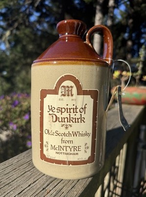 Rare Vintage Flagon Olde Scotch Whisky Dunkirk 8.5  Jug England