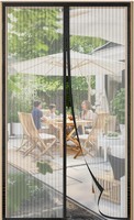Magnet Fliegengitter TüR 95X205Cm Insektenschutz BalkontüR Ohne Bohren Schwarz