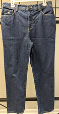 Gloria Vanderbilt Amanda Straight Leg Women's Jeans 12 Blue Stretch Medium Wash