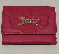 Juicy Hot Pink Juicy Logo Double Sided Trifold Wallet
