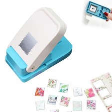 1x0.8 inch Rectangular Postage Stamp Paper Punch Lever Action for Scrapbooking