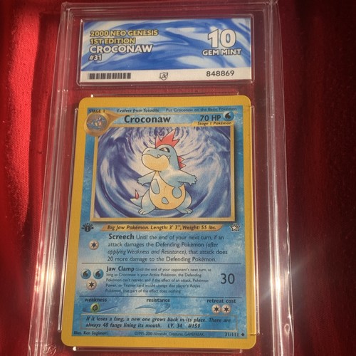 Croconaw (1st Edition) graded ACE 10 for sale on eBay