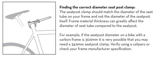 QR Quick Release Seatpost Clamp - 34.9mm, Blue - Picture 6 of 7