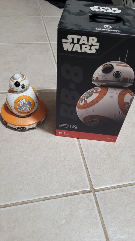 Sphero Star Wars BB-8 App-Enabled Droid with Trainer Base & Box