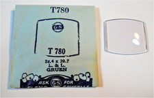 GS T780 Watch Crystal For Gruen L  L - L22.4 x 20.7 mm - Replacement / Repair