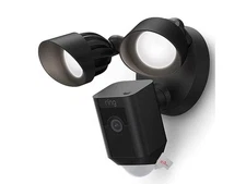 RING Floodlight Cam Wired Plus Motion-Activated 1080p HD Black