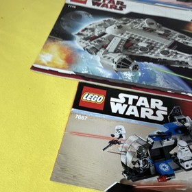 LEGO Star Wars Instruction Manual Lot 7676 7778 7661 7667 8015