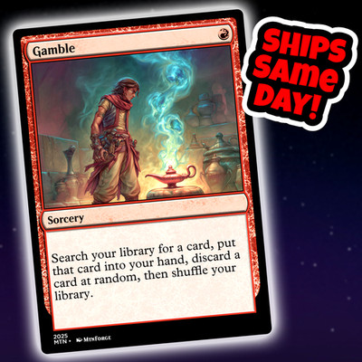Gamble - Custom Art Magic: The Gathering Playtest Card - Commander EDH