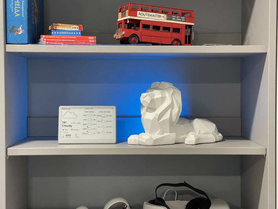 WiFi Weather Station 7.5" (Battery powered) with Apple Weather - Image 2 of 4