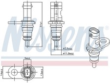 NISSENS Kühlmittel Wasser Temperatur Sensor ** FIRST FIT ** 207067 Kunststoff