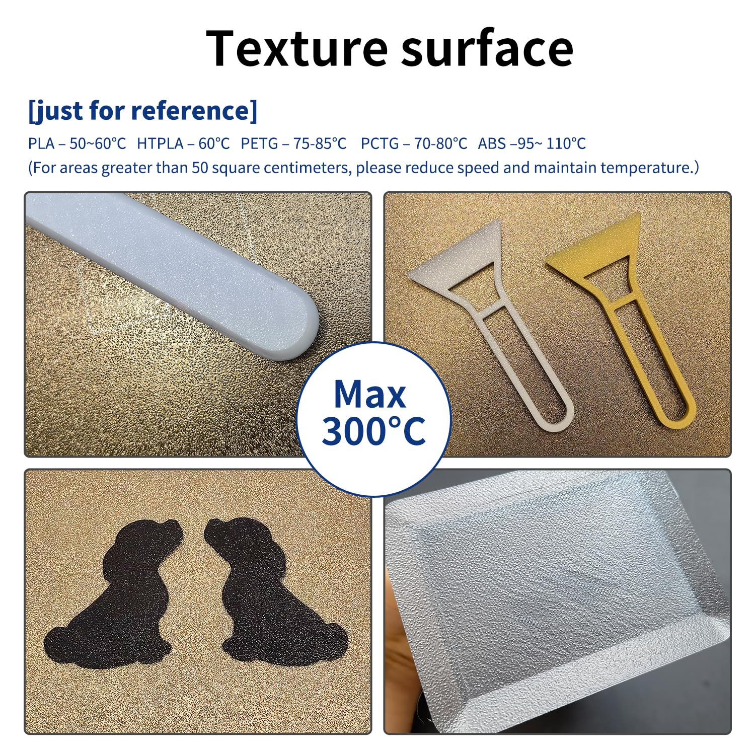 Upgraded Double-Sided Textured PEI Build Plate for Prusa 3D Printers, Flexible S