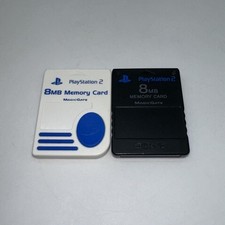 Sony PlayStation 2 PS2 8MB Memory Card MagicGate LOT OF 2