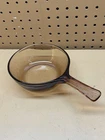 Vision Corning Ware Amber 0.5 L Sauce Pan No Lid Pyrex Glass Cookware Vintage