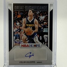 2024-25 Hoops #GS-CGN, COLLIN GILLESPIE Auto, Villanova, Phoenix Suns