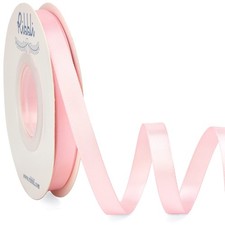 Double Faced Light Pink Satin Ribbon,3/8 x Continuous 25 Yards