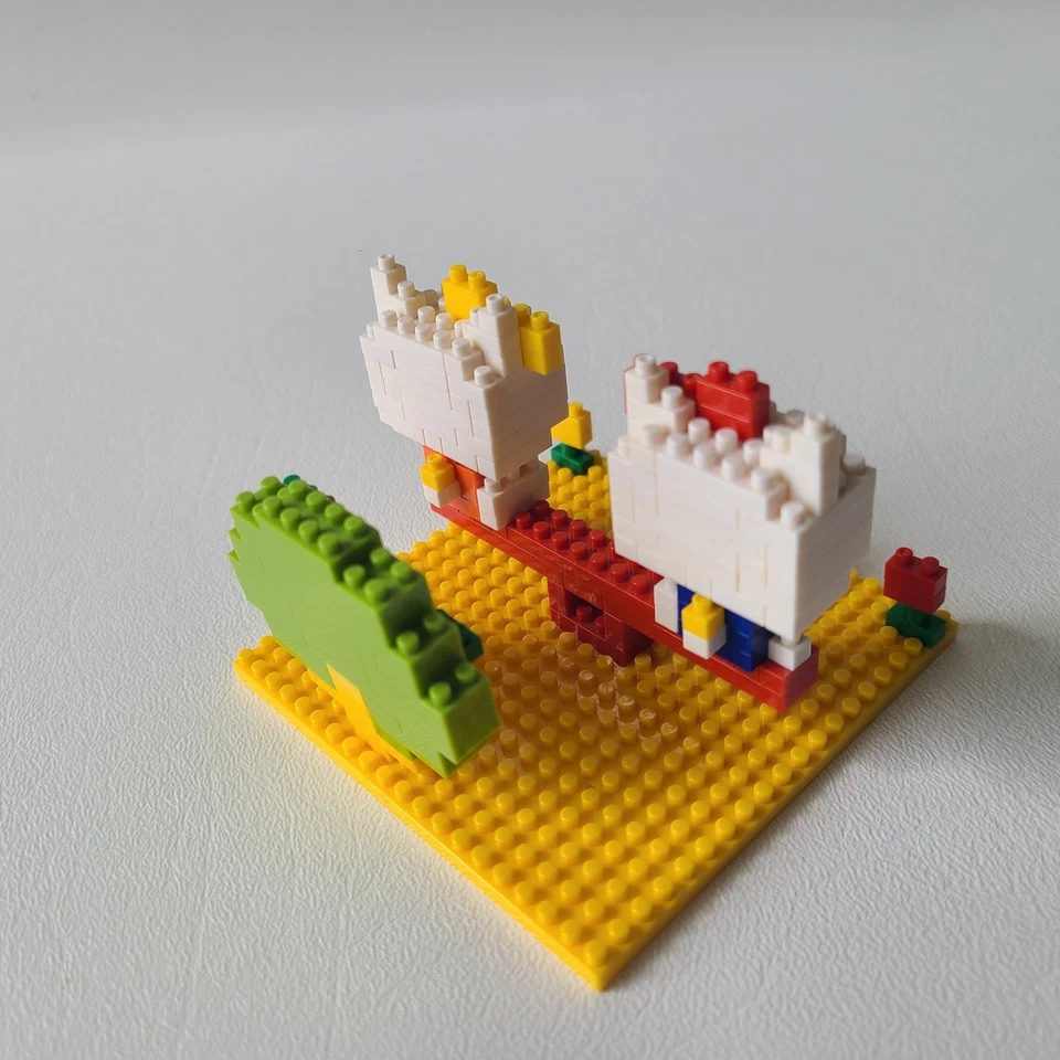 Kawada Nanoblock Hello Kitty and Mimmy Nakayoshi Park NBH 056 Mini Blocks Japan - Image 4 of 4