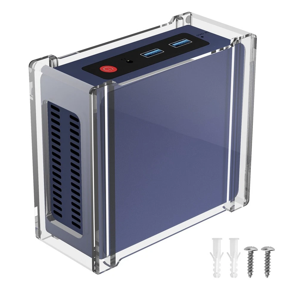 Pour Beelink S12Pro Mini PC Support Acrylique Sous Bureau Organisez Votre Espace - Photo 4/4