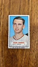 1966 Bazooka #25 Dean Chance, California Angels, Rare!