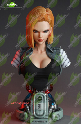 Green Leaf Studio Dragon Ball Android 18 Bust Resin Model 1/1