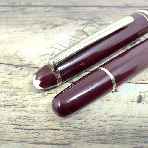 MONTBLANC 4810 MEISTERSTUCK 14K-585 FOUNTAIN PEN VINTAGE RED GERMANY A454 - Picture 5 of 11