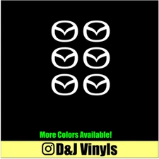 MAZDA 6PK Logo Vinyl Decal Car Truck Window Laptop Sticker