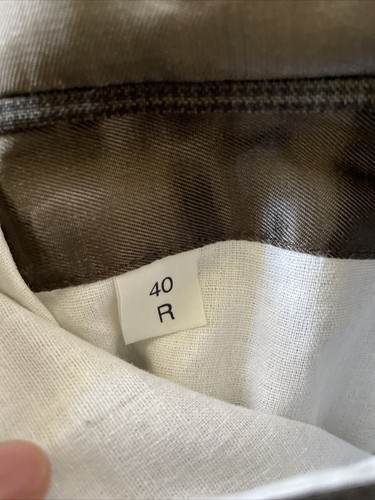 English Manor Mens Suit Coat Size 40R Brown Houndstooth Blazer (s46) - Picture 7 of 9