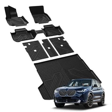 Floor Mats & Cargo Mat for BMW X3 2025 2026 TPE Anti-slip 1st & 2nd Row Full Set