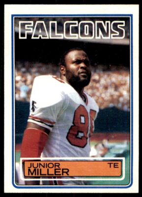 1983 TOPPS+ JUNIOR MILLER ATLANTA FALCONS #23