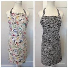 Reversible APRON Music Notes Piano Swirls Ties In Back Size Teen/ADULT