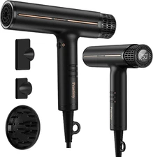 Professional High-Speed Hair Dryer with Diffuser Nozzle Low Noise Fast Drying Io