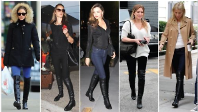 Stuart Weitzman 5050 Over The Knee Black Nappa Boots OTK Stuart Weitzman 5050 Over The Knee Black Nappa Boots OTK