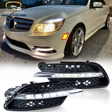2X Car LED DRL Daytime Running Fog Light for 2008-2011 Mercedes W204 C300 Sport