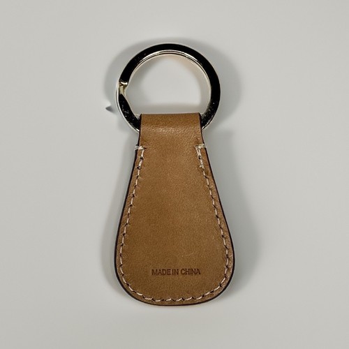 Dooney & Bourke Leather Keychain Key Fob Donegal Crest Tan - Picture 2 of 4