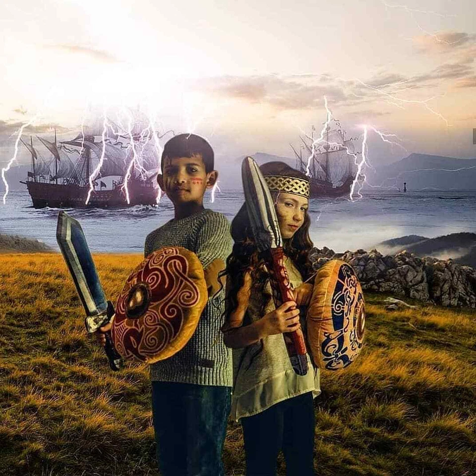 Pillowfight Warriors Soft Play Shields, Axes or Swords – Choose Style & Theme - Image 3 of 4