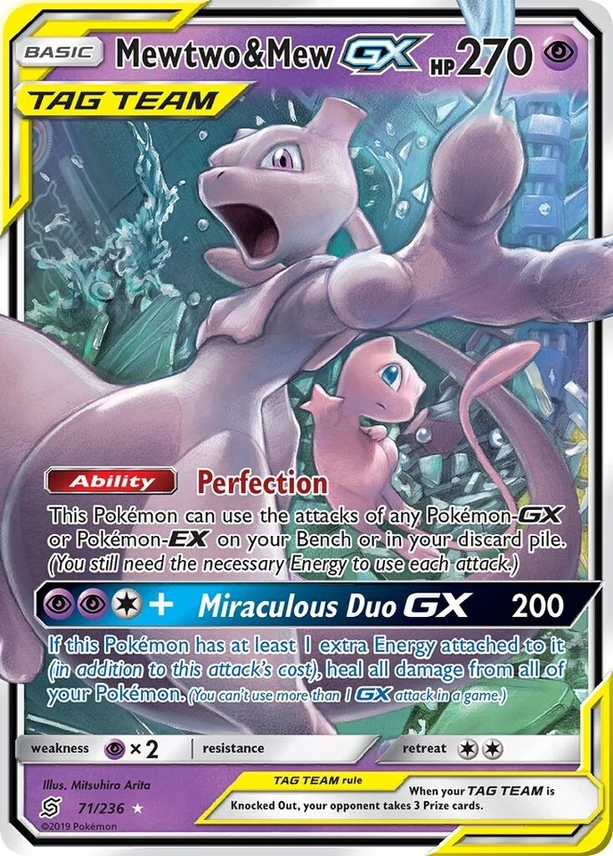 Mewtwo & Mew GX 71/236 Sm-Unified Minds