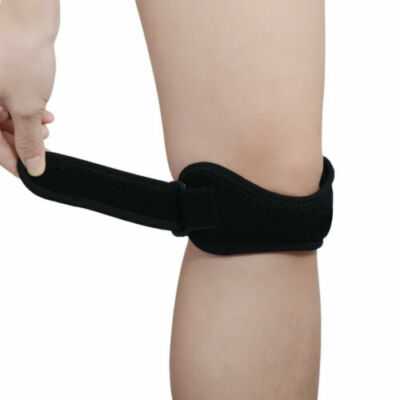 Verstellbare Kniebandage offene Patella Laufgurt Verletzung Schmerzlinderung UK