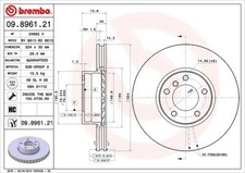 2x BREMBO Bremsscheibe Vorderachse f�r BMW
