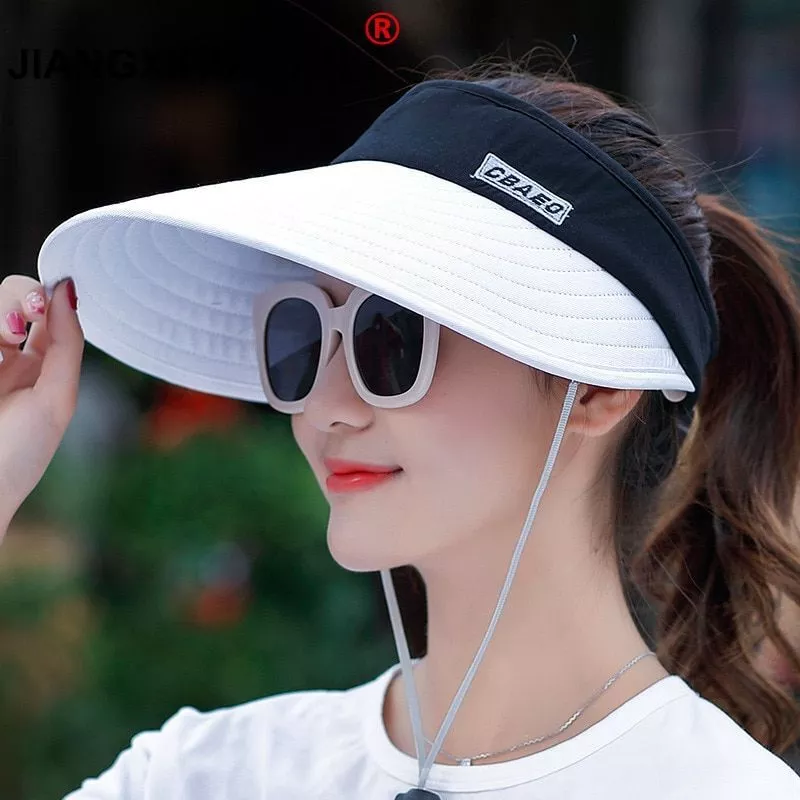 Summer Wide-brim Beach Hats - Ladies Crepe Sun Hat Women Fashion