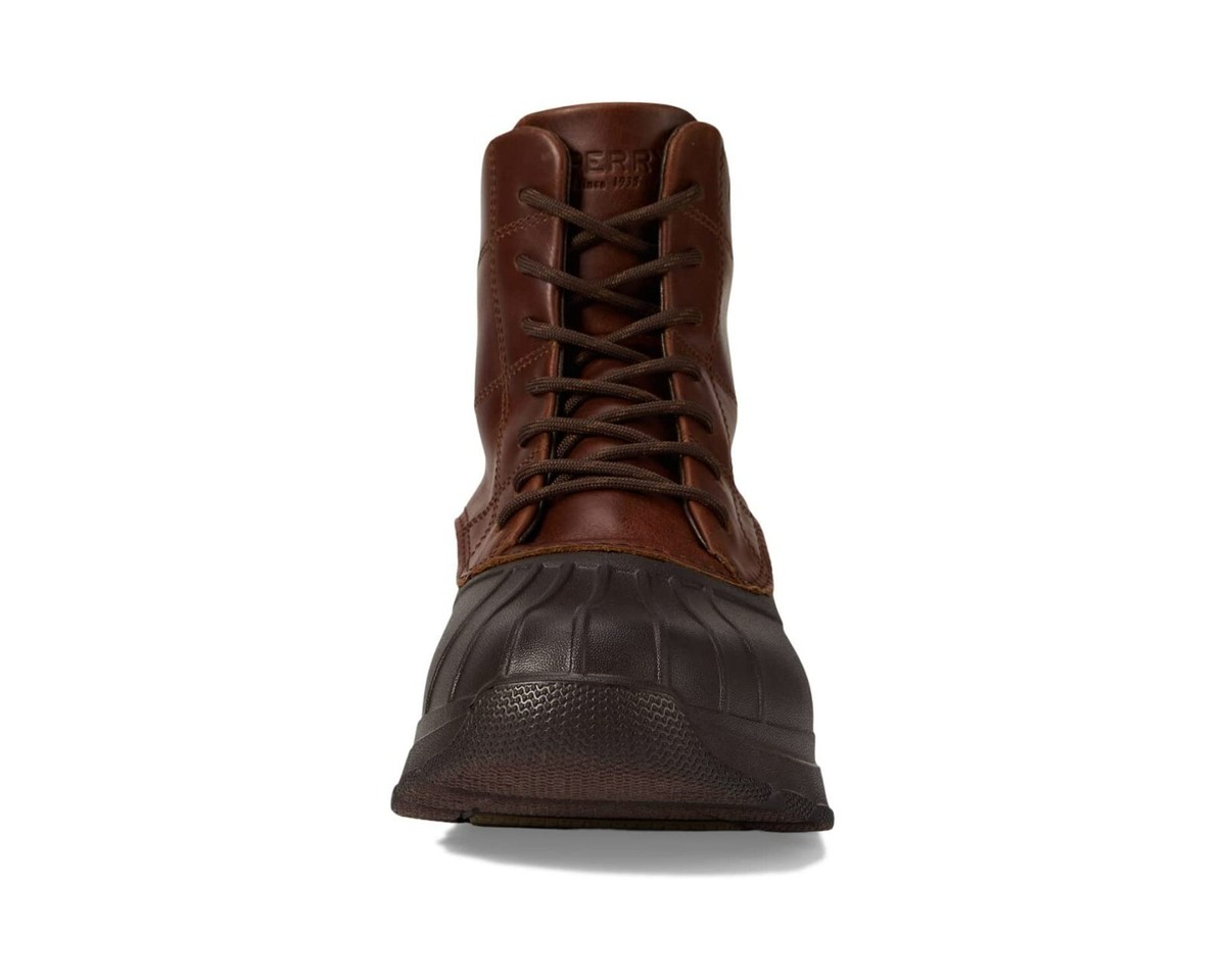 Brand new • Sperry Men\'s Float Duck Boots (Cognac/Dark Brown or Tan/Black) Sperry Duck Float Brown Leather Boots NEW | Mercari main image 3
