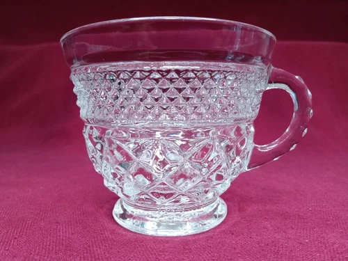 [MULTI QTY] Vintage Anchor Hocking Wexford PUNCH-COFFEE-TEA-CUP-MUG Diamond