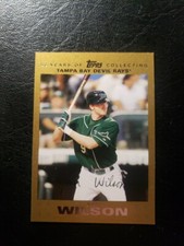 2007  Topps Updates & Highlights #UH4 Josh Wilson Gold SP #d /2007! Devil Rays