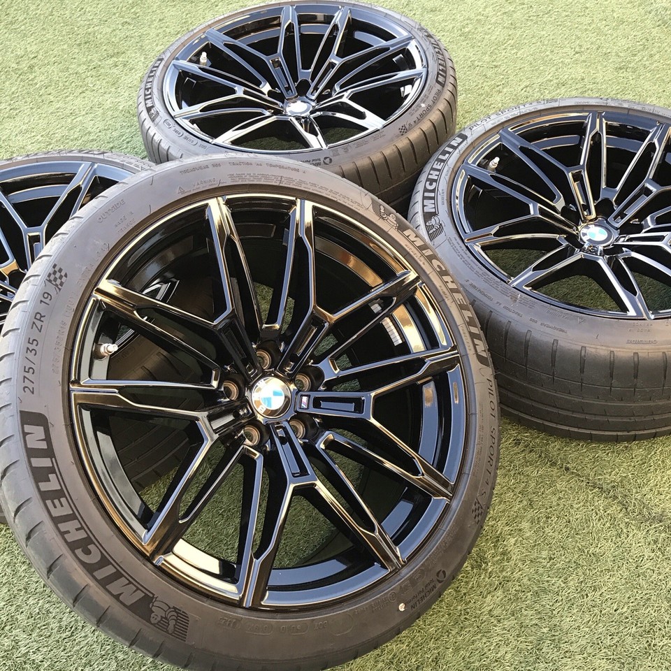 BMW M3 M4 19 20 RIMS OEM STOCK WHEELS TIRES TPMS BLACK G80 M2 BMW M | eBay