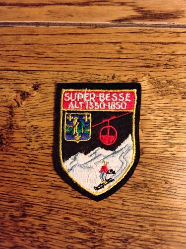 Écusson Patch Tissu Ski Super Besse alt 1350 1850 Puy de Dôme Sancy | eBay
