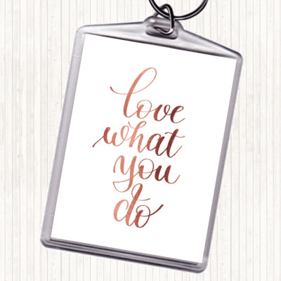 Schlüsselanhänger Schlüsselring Rosegold What You Do Zitat Taschenanhänger