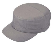 Army Cadet Castro Military Patrol GI Summer washed Cotton Hat Cap Grey