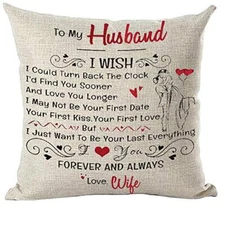 Black Word Art Quote to My Husband Heart Love Gift for Lover Valentine's Day ...