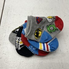 DC 5-Pairs Of Multicolor And Print Baby Socks Boys Size 6-12 MO