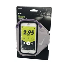 Nike Pocket Armband for Smart Phone Lavender Purple with Zipper OSFM New