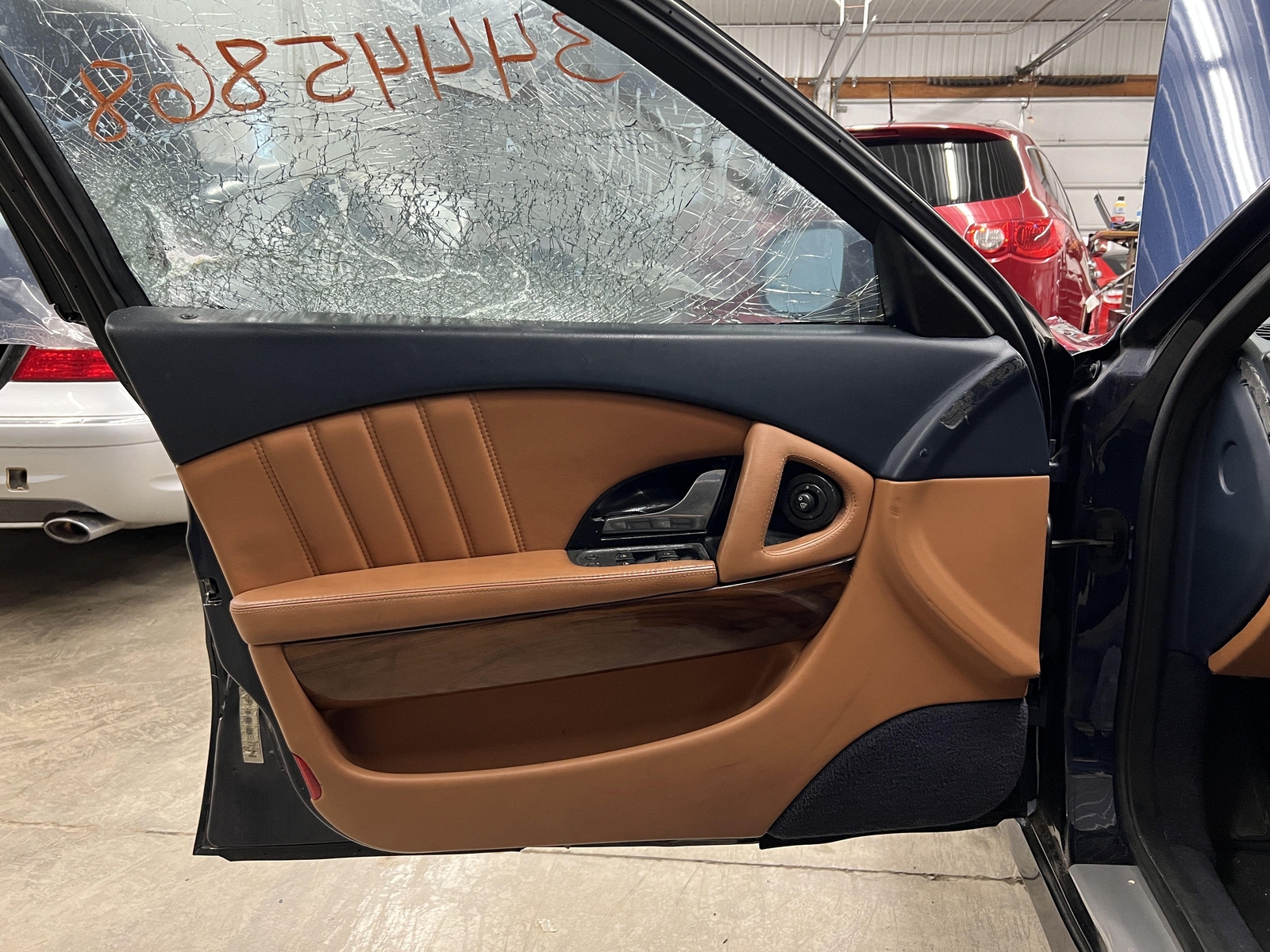 2003-2007 MASERATI QUATTROPORT LEFT DRIVER REAR DOOR GLASS WINDOW