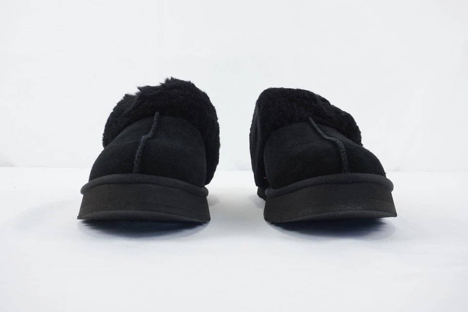 Zapatilla UGG Disquette Doble Costura Gamuza y Piel en Negro para Niños Talla US 6 (1171199K) Foto 4 de 4